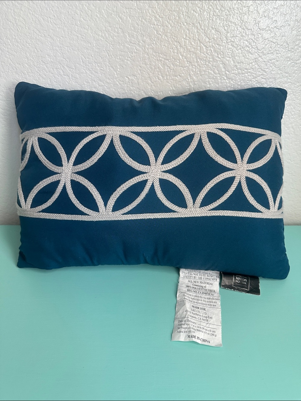 Union Square collection 11” by 15” decorative throw pillow-brand new/never used